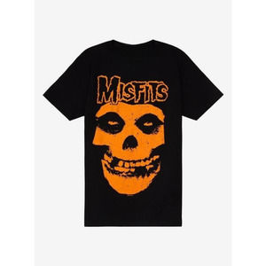 Misfits Orange Fiend Skull Tshirt Rock Music Band Unisex Shirt